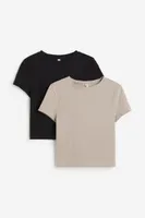 2-pack Crop T-shirts