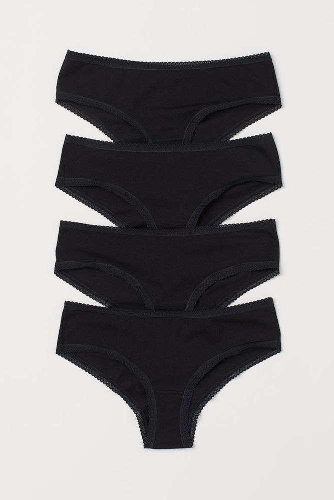 H&M 4-pack Cotton Hipster Briefs