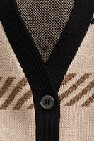 Jacquard-knit Cardigan