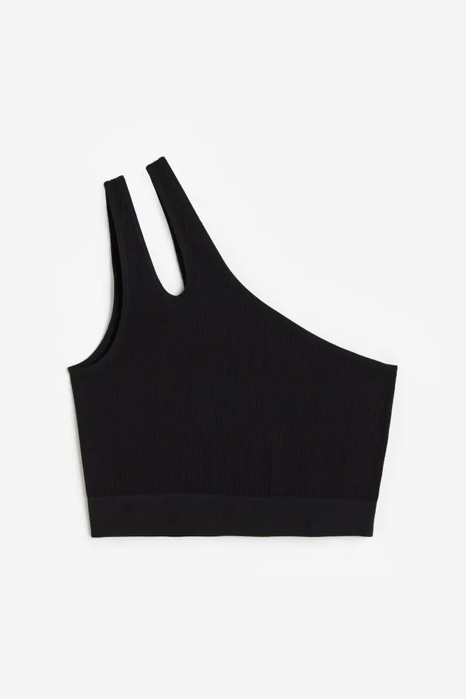Seamless One-shoulder Top