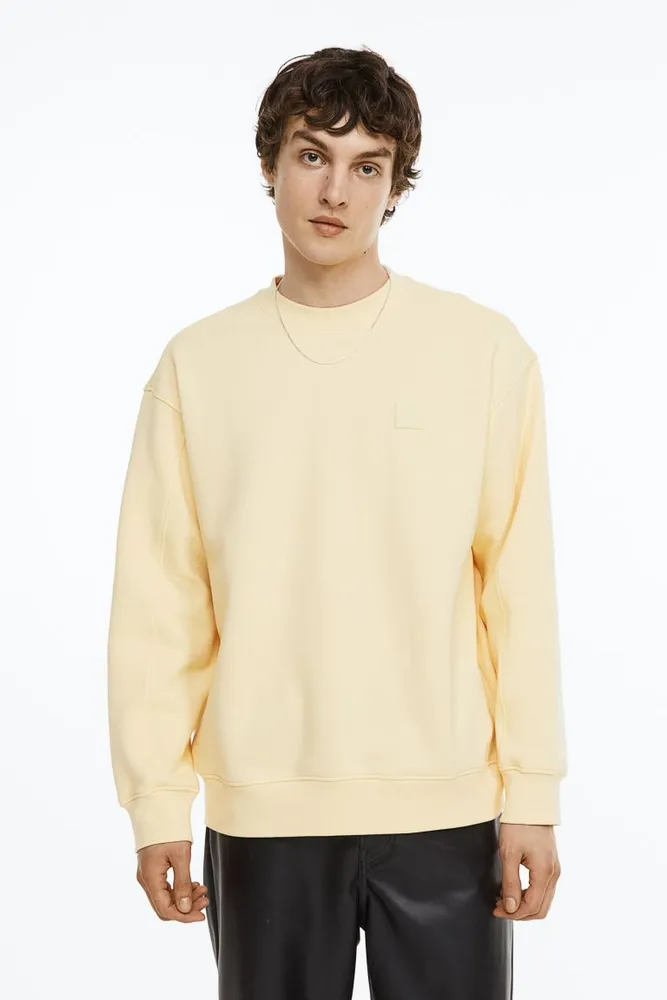 Sudadera Relaxed Fit - Amarillo - HOMBRE