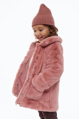 Fluffy Jacket with Collar