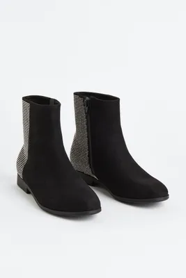 Rhinestone-embellished Boots