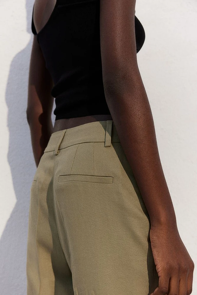 Linen-blend Pants