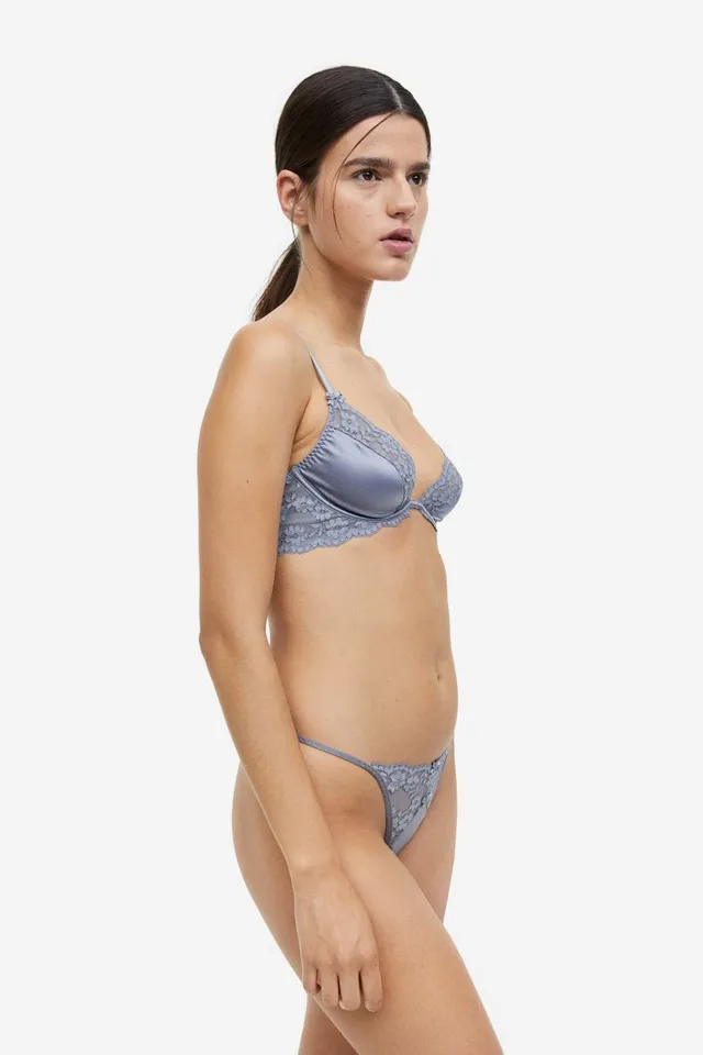 H&M Soft-cup Bralette with a Sheen