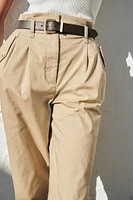 Paper Bag Pants with Belt