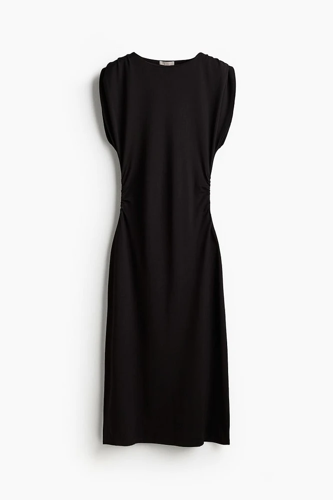 Boat-Neck Jersey Dress