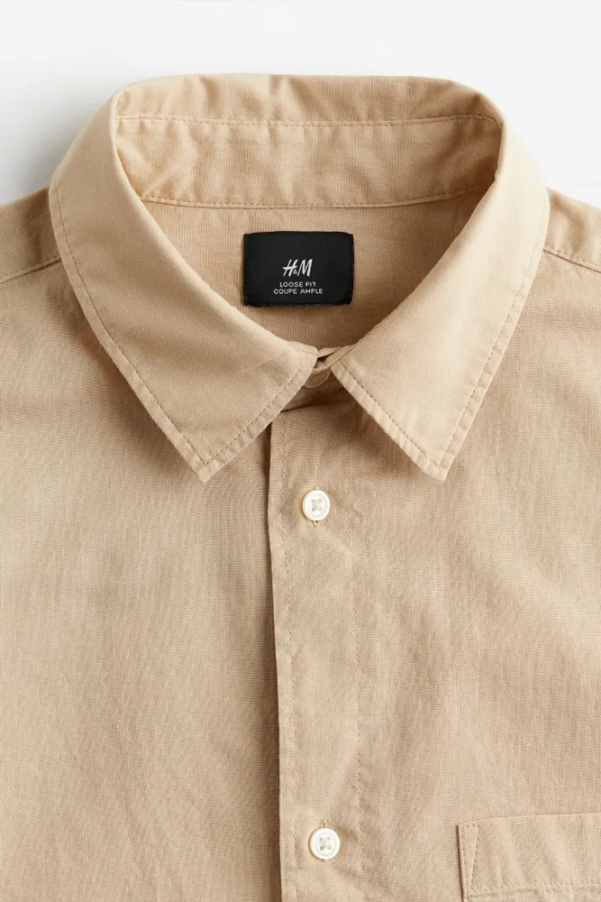 Relaxed Fit Short-sleeved Shirt