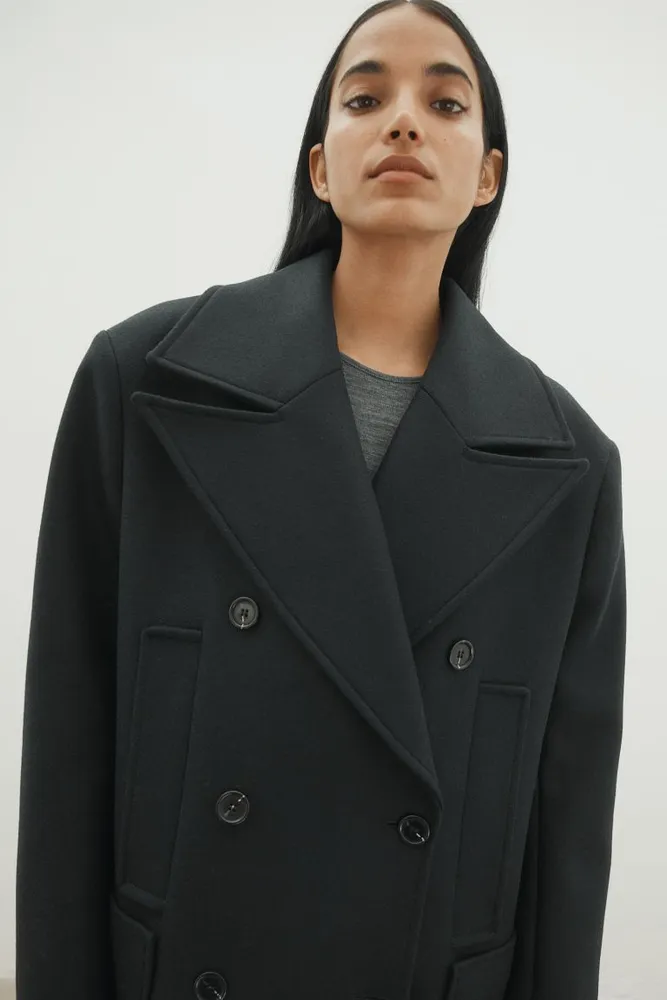 h&m peacoat