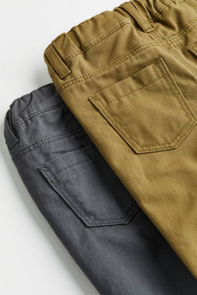 2-pack Lined Twill Pants