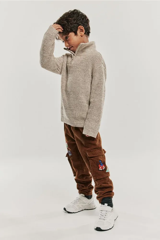 Lined Cargo Corduroy Joggers