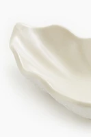 Small Shell-shaped Stoneware Bowl