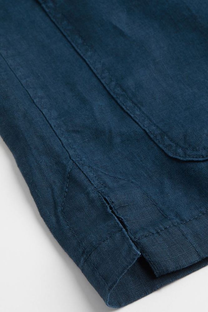 Regular Fit Unconstructed Linen Jacket