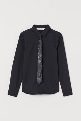 Shirt with Tie/Bow Tie
