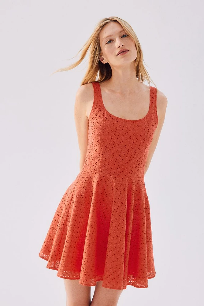 Dress with Eyelet Embroidery