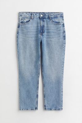 High Rise Straight Ankle Jeans