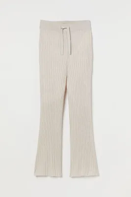 Rib-knit Pants