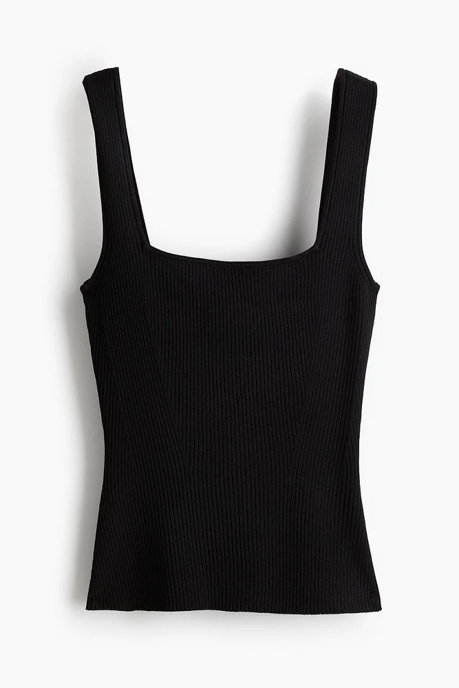 Rib-knit Tank Top