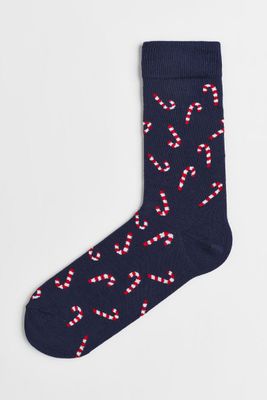 Jacquard-knit Socks