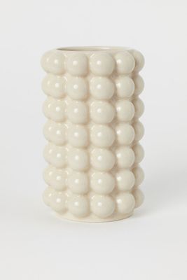 Tall Vase with Bubbles