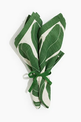2-pack Leaf-print Napkins
