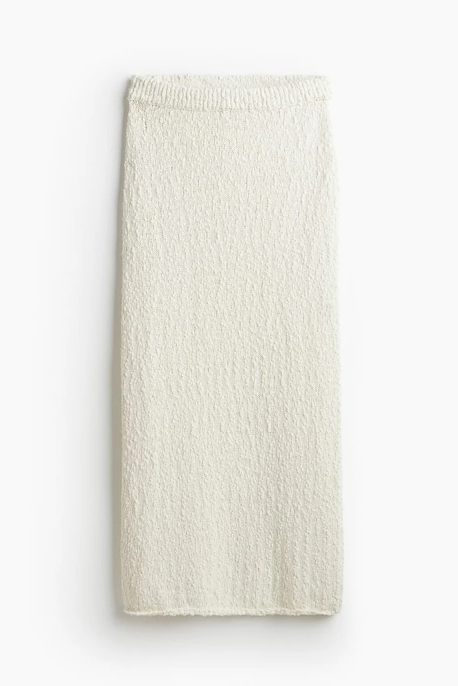 Silk-blend Knit Skirt