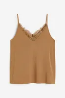 Lace-trimmed Camisole Top