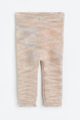 Purl-knit Cotton Leggings
