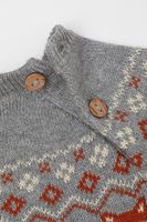 Jacquard-knit Cotton Sweater