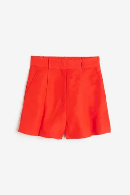 Linen-blend Bermuda Shorts