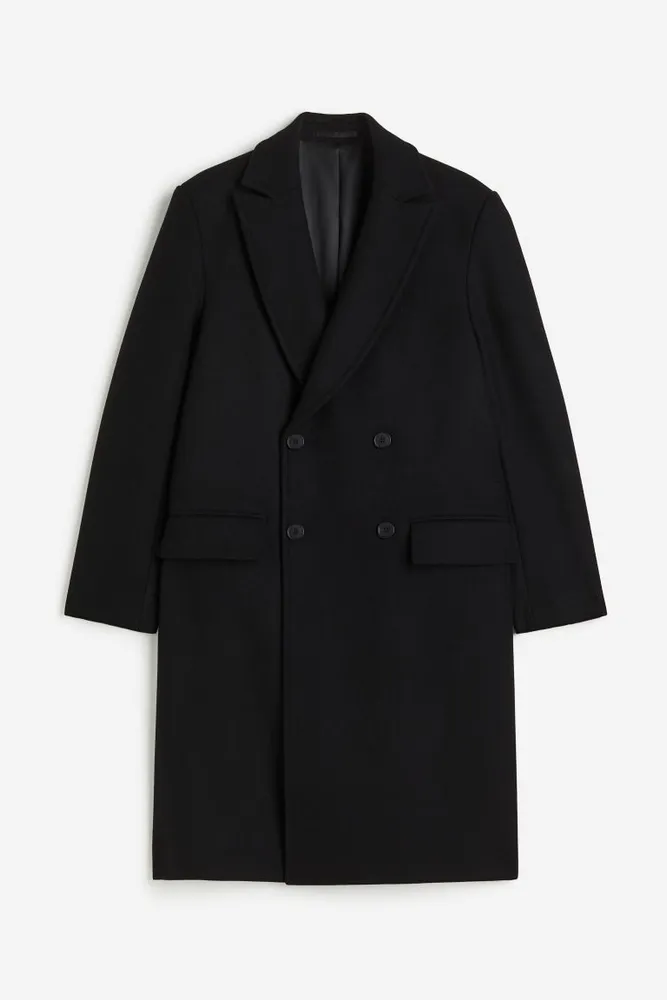 Double-breasted Wool-blend Coat