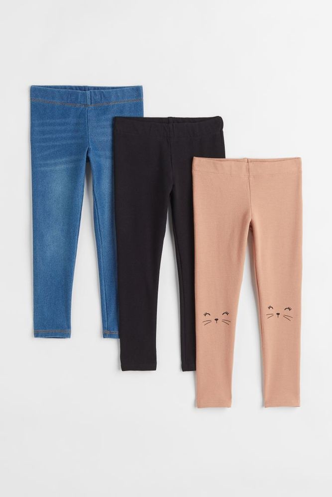 Soft Cotton Leggings With Pockets