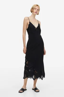 Lace-detail Slip Dress