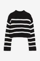 Boxy Rib-knit Sweater