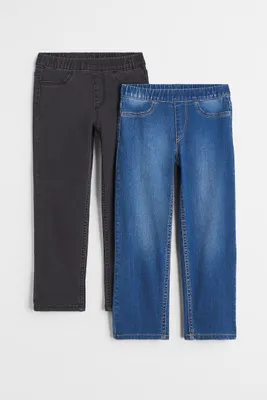 Lot de 2 jeans très extensibles Coupe droite