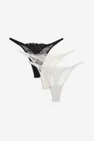 3-pack Lace Thong Briefs