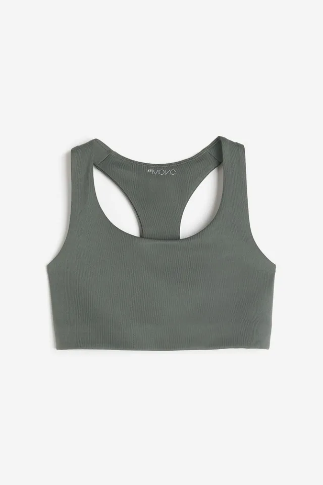 DryMove™ Light Support Sports bra - Dark sage green - Ladies