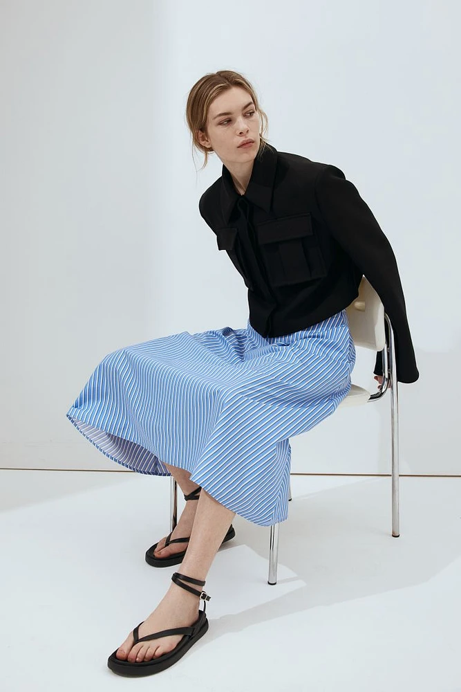 A-line Poplin Skirt