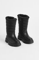 Warm-lined Padded Boots