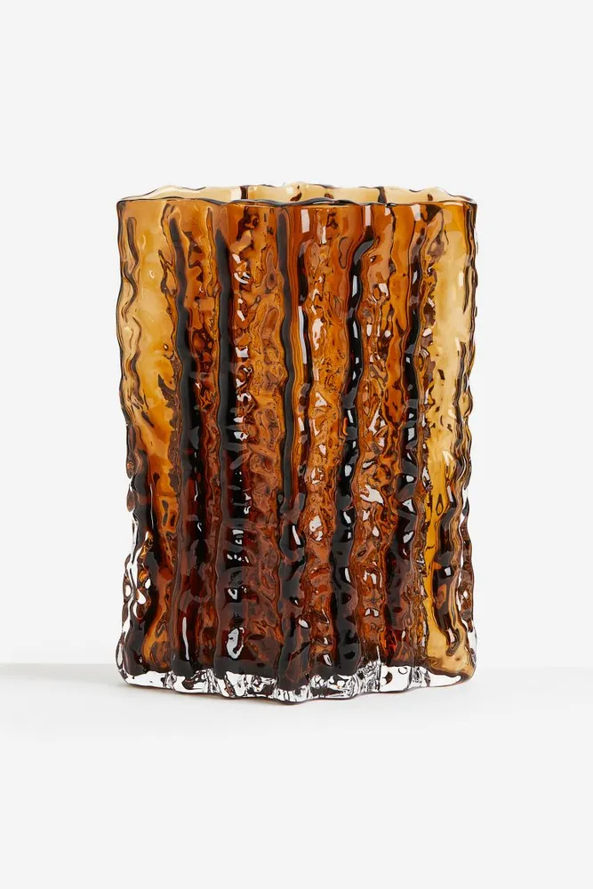 Textured Glass Vase