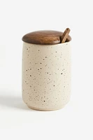 Reactive-glaze Pot with Spoon