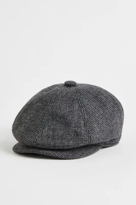 Wool-blend Flat Cap