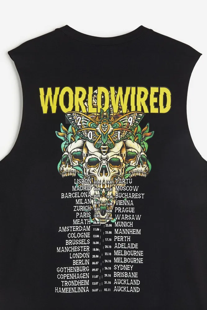 Tank Top with Printed Design
