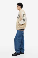 Loose Fit Baseball Jacket