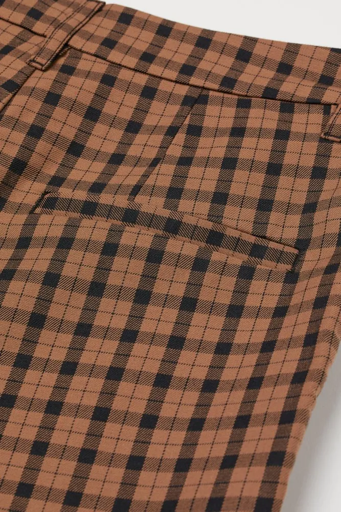 Flared Slit-detail Pants