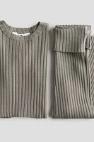 2-piece Rib-knit Set