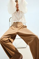 Wide-leg Utility Pants