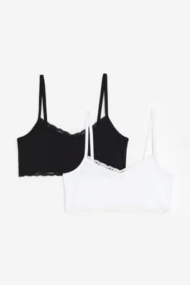 2-pack Lace-trimmed Camisole Tops