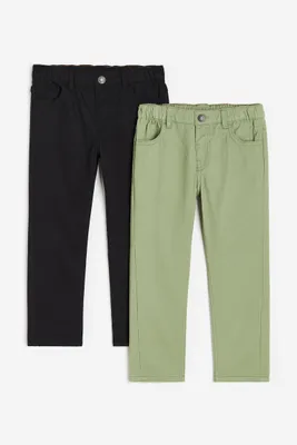 2-pack Relaxed Tapered Fit Pants