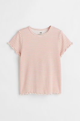 Ribbed Cotton Jersey Top